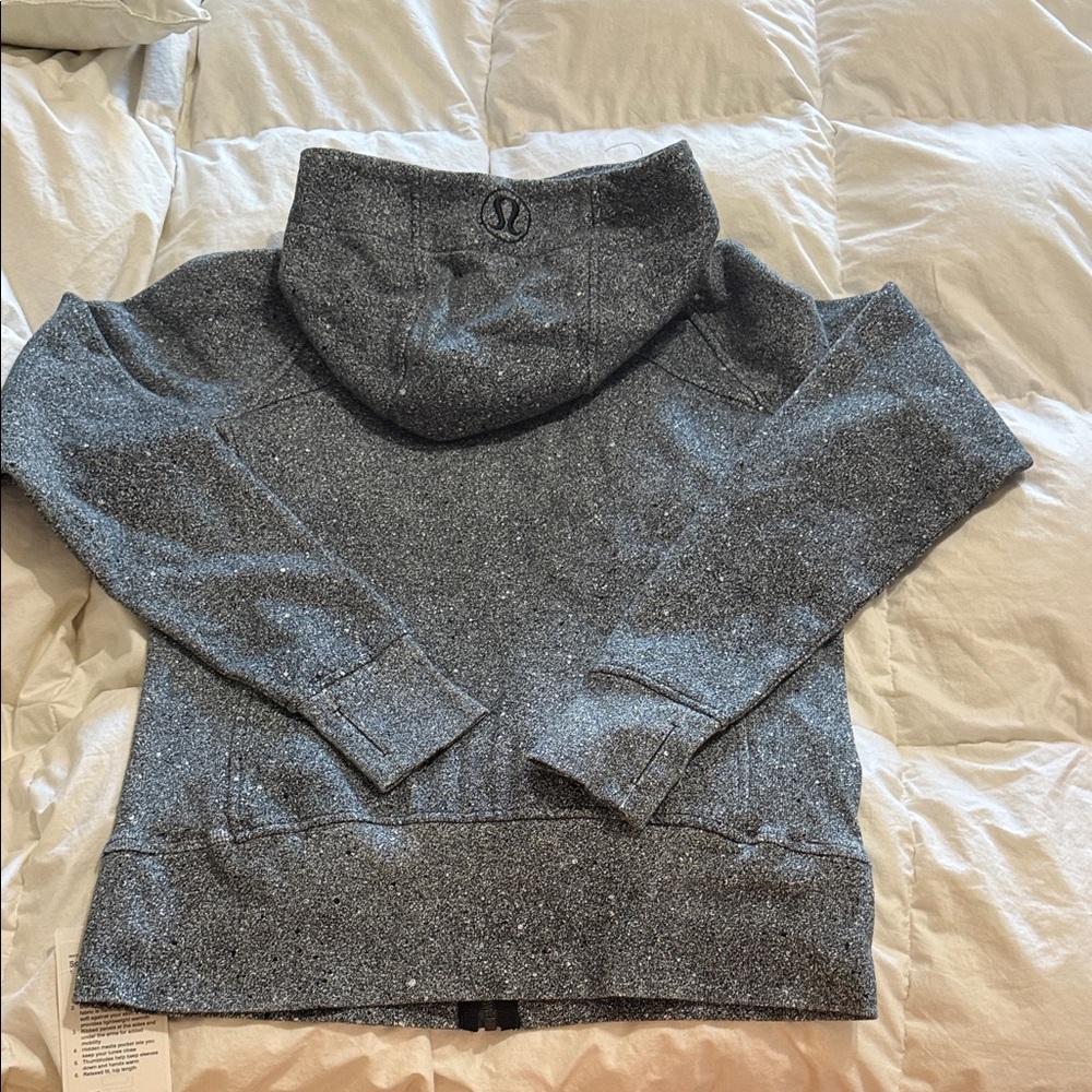 Lululemon Black and White speckled scuba IV Jacket full zip hoodie NEW 12 NWT - Picture 9 of 10